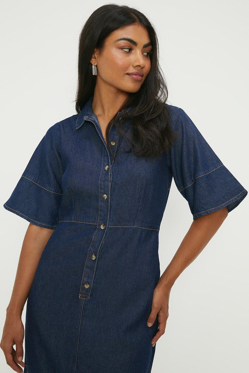 Dorothy perkins indigo shop denim shirt dress